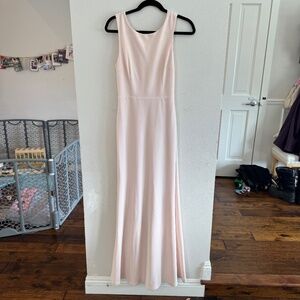 Lulus Blush Pink Sleeveless Wide-Leg Jumpsuit with Draped Back